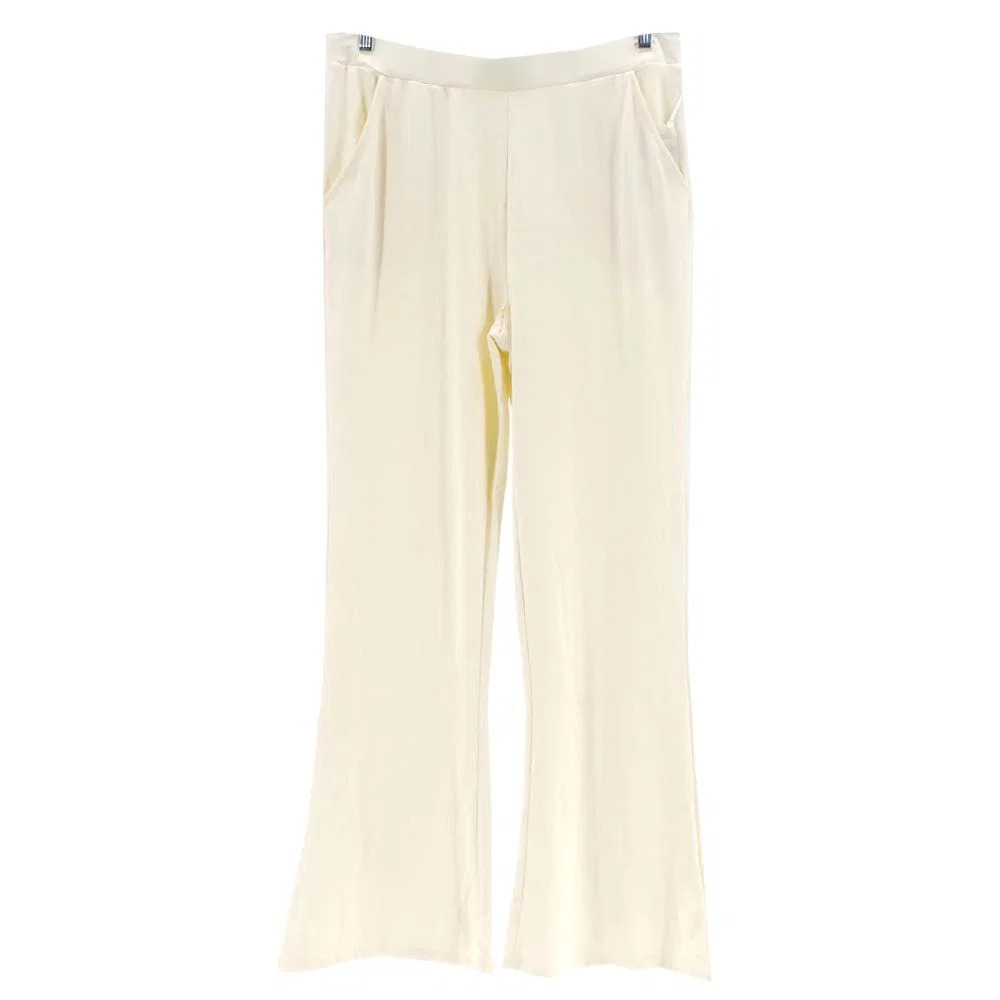 WynneLayers Luxe Crepe Wide-Leg Pant with Pockets Cream - Regular